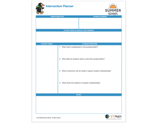 Intervention Planner<